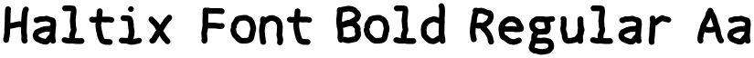 Haltix Font Bold Regular font
