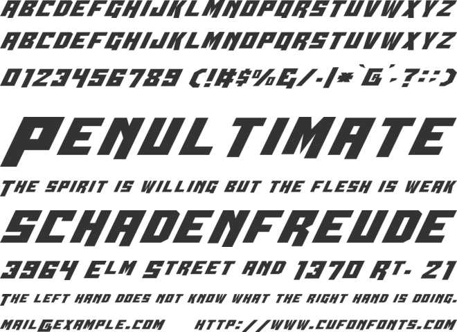 Whiskey Bravo Victor font preview