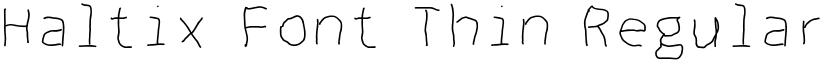 Haltix Font Thin Regular font