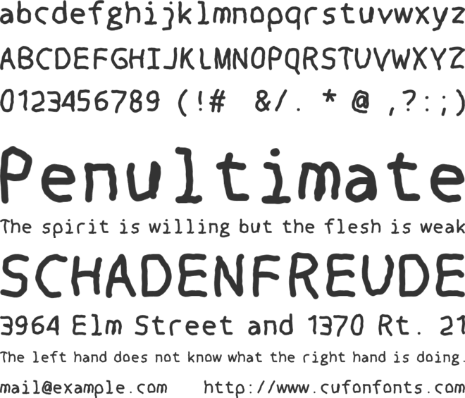 Haltix Font font preview