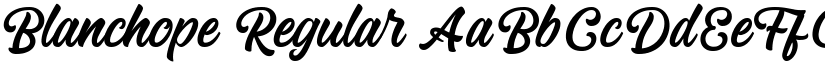 Blanchope Regular font