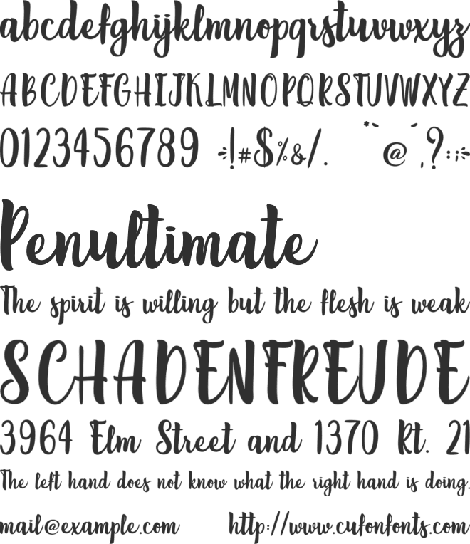 Fat Inlove - Personal Use font preview