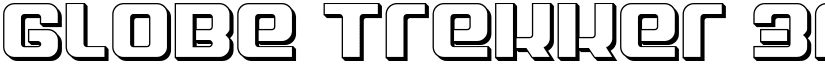 Globe Trekker 3D Regular font