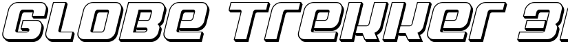Globe Trekker 3D Italic Italic font