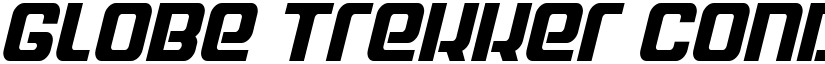 Globe Trekker Condensed Italic Condensed Italic font