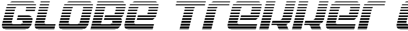 Globe Trekker Gradient Italic Italic font
