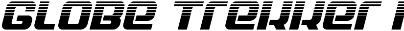 Globe Trekker Halftone Italic Italic font
