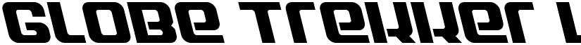 Globe Trekker Leftalic Italic font