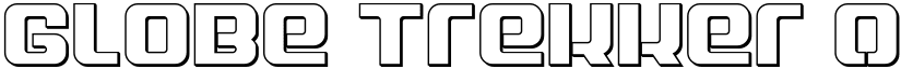 Globe Trekker Outline Outline font