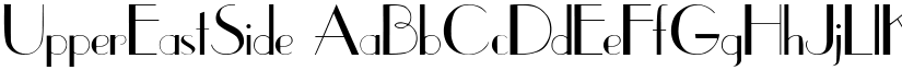 UpperEastSide font