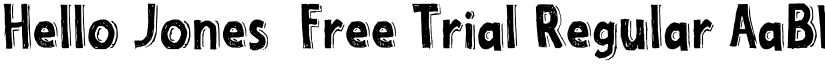 Hello Jones  Free Trial Regular font