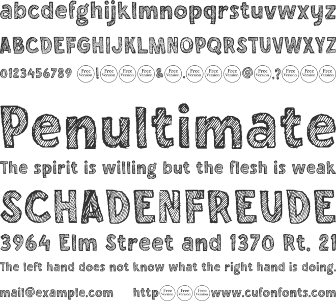 Chalkboy font preview