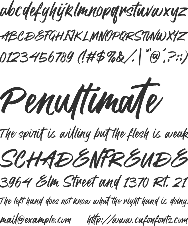 Obsurd font preview