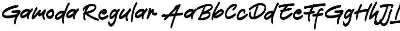 Gamoda Regular font