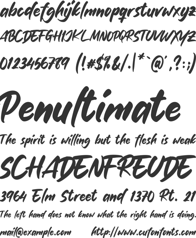 Gold Girls font preview