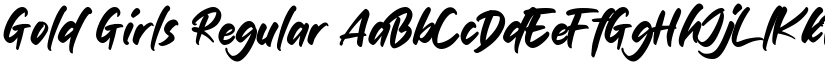 Gold Girls Regular font