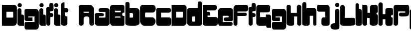 Digifit font