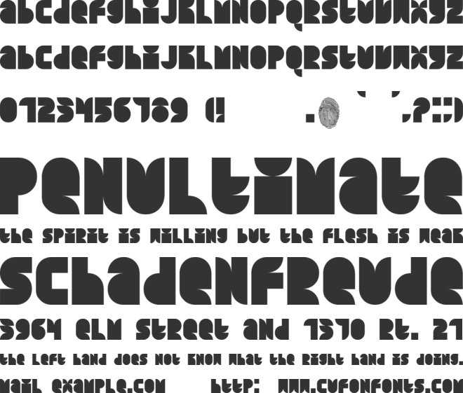 Quarterround font preview