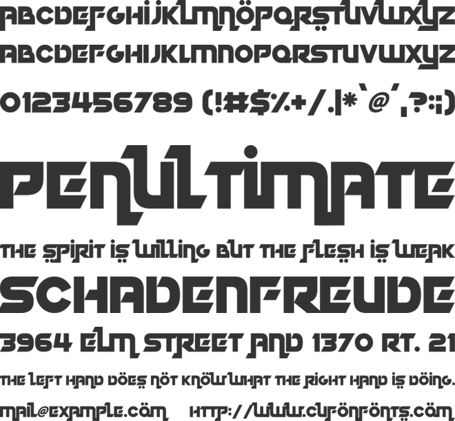 Dubai Dubstep font preview