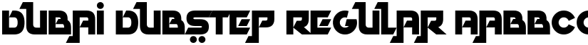 Dubai Dubstep Regular font