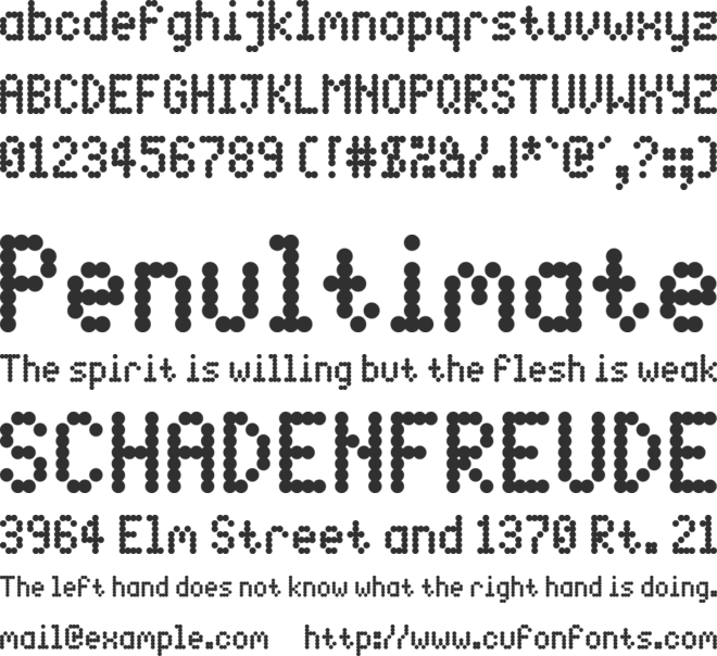 Spotted Rail Ticket font preview
