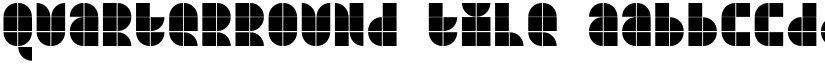 Quarterround Tile font