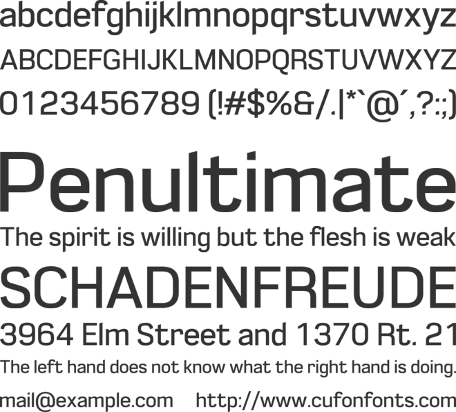 LT Emphasis font preview