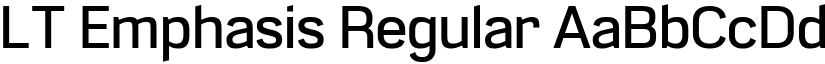 LT Emphasis Regular font