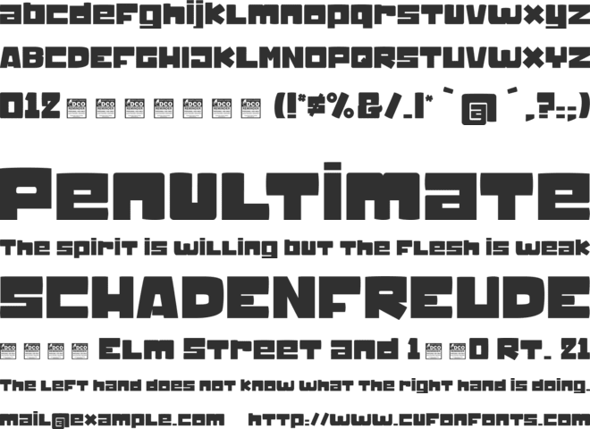 Wombats light_PersonalUseOnly font preview
