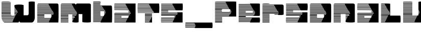 Wombats_PersonalUseOnly Regular font