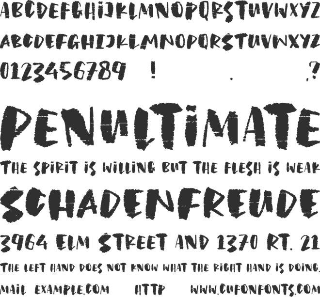 Crypton Ink font preview