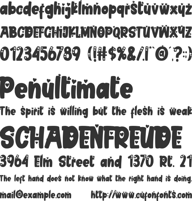 Valentine Whisper font preview