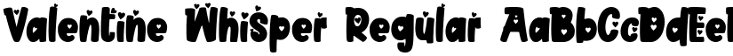 Valentine Whisper Regular font