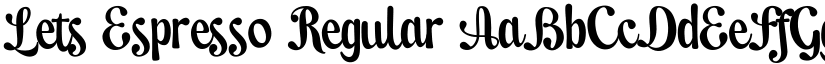 Lets Espresso font download
