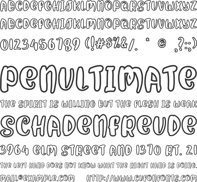 Giant Panda font preview