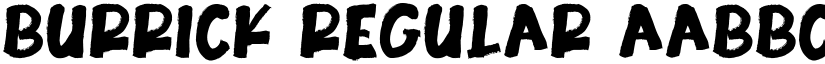 Burrick Regular font