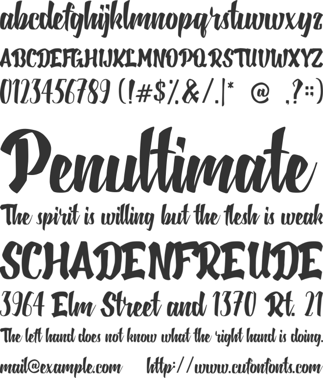 Black Jacky font preview