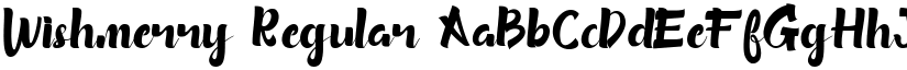 Wishmerry Regular font