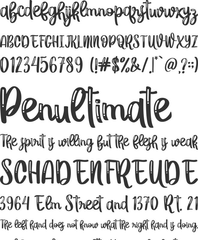 la fiesta font preview