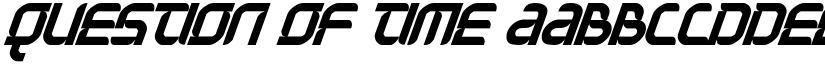Question of Time font download