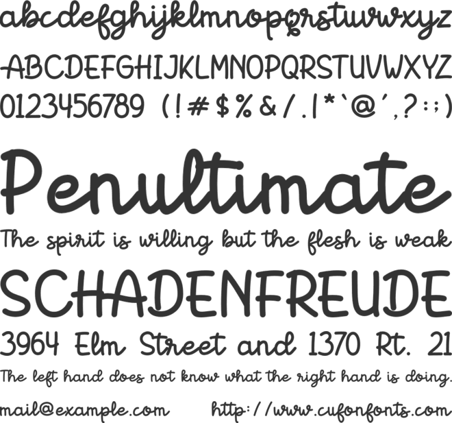 Boldins font preview