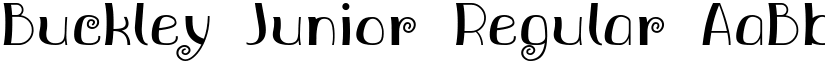 Buckley Junior Regular font