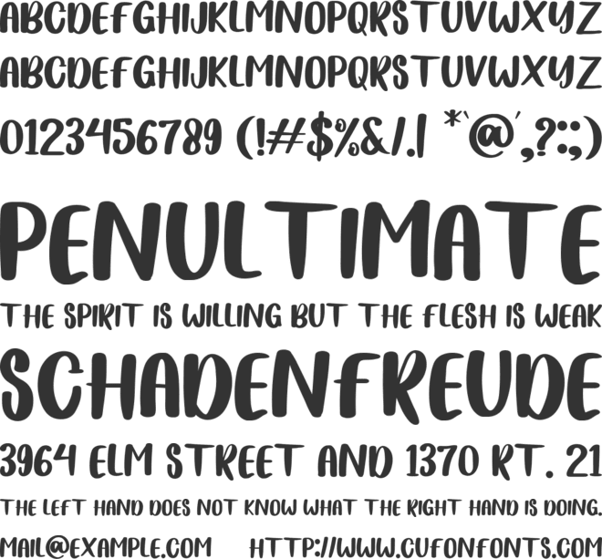 PLAY FLOLALIA font preview