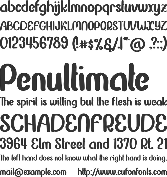 Flynster font preview