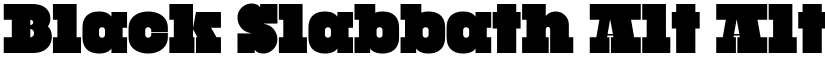 Black Slabbath Alt font download