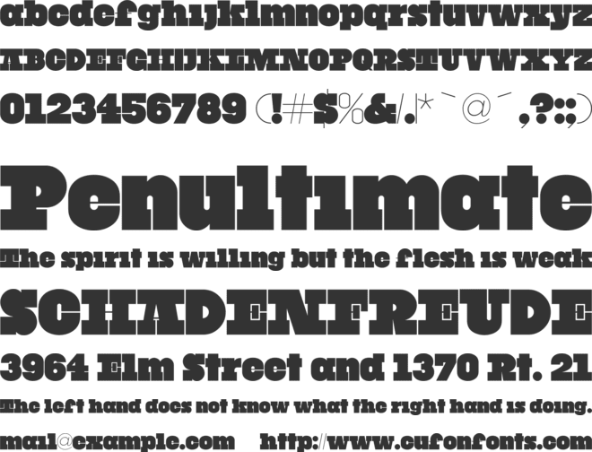 Black Slabbath Alt font preview