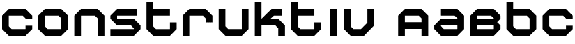 Construktiv font