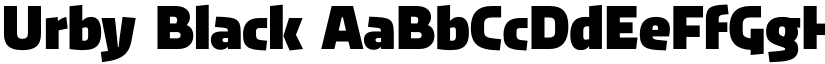 Urby Black font