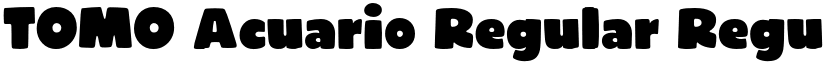 TOMO Acuario Regular Regular font