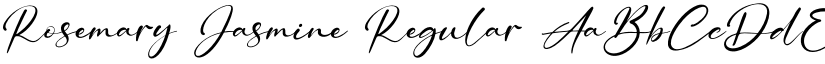 Rosemary Jasmine Regular font